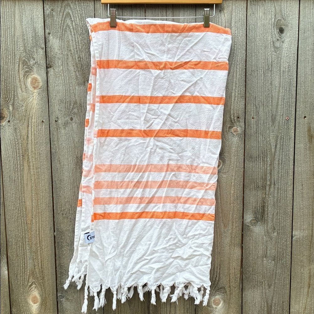 ZYIA Orange and White Towel